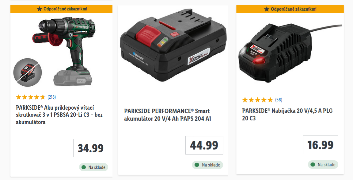 Nová AKU PARKSIDE vrtačka +4AH smart aku + nabíjačka
