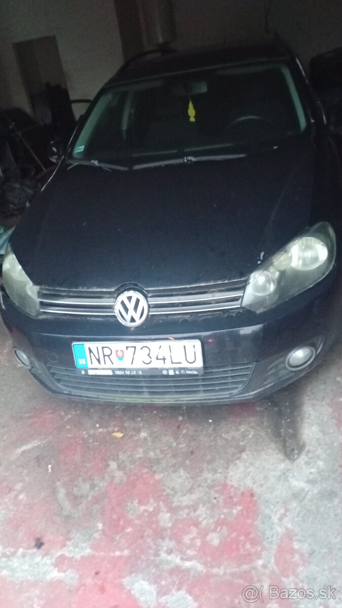 Rozpredám vw.golf 6 combi čierny 1.6tdii 5 manual