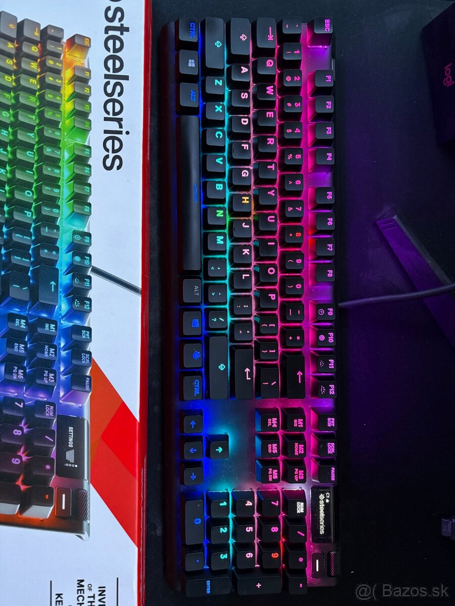 Predám hernú klávesnicu Steelseries Apex 7