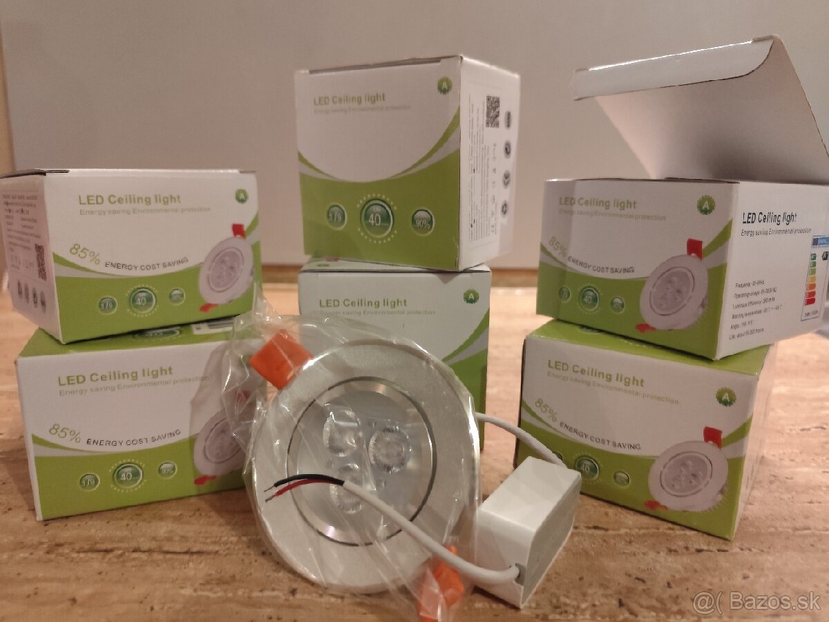 LED stropné svietidlo - 3W / Teplá biela