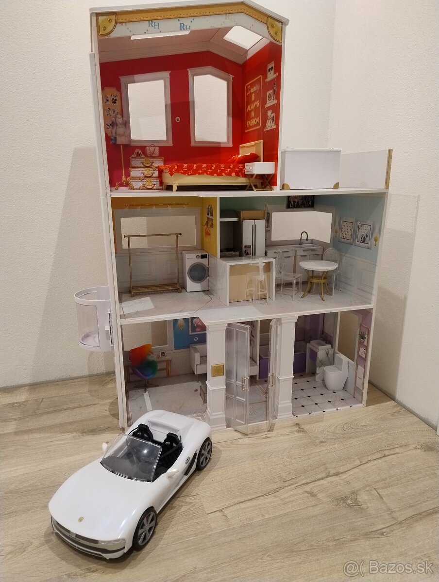 Rainbow high domček+ auto