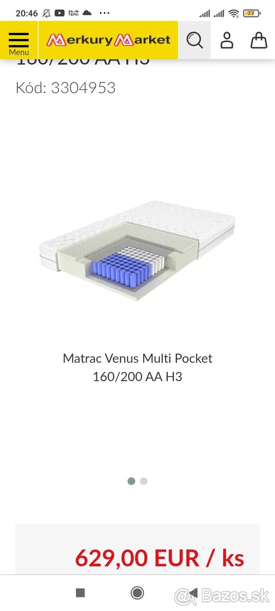 Matrac 160x200cm