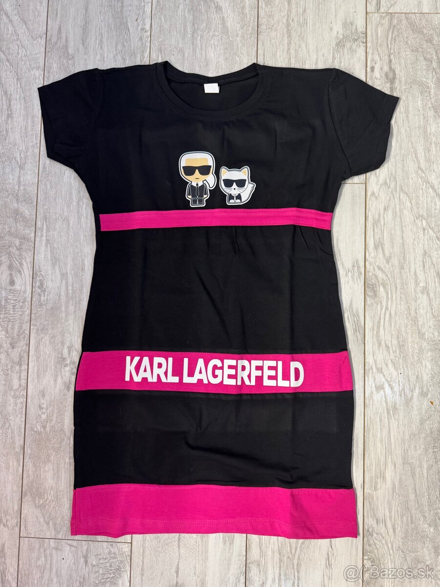 Karl Lagerfeld cierne šaty