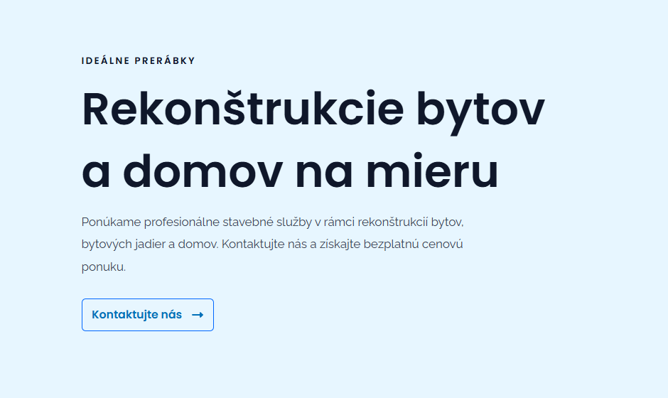 Rekonštrukcie bytov a domov na mieru – Žilina a okolie