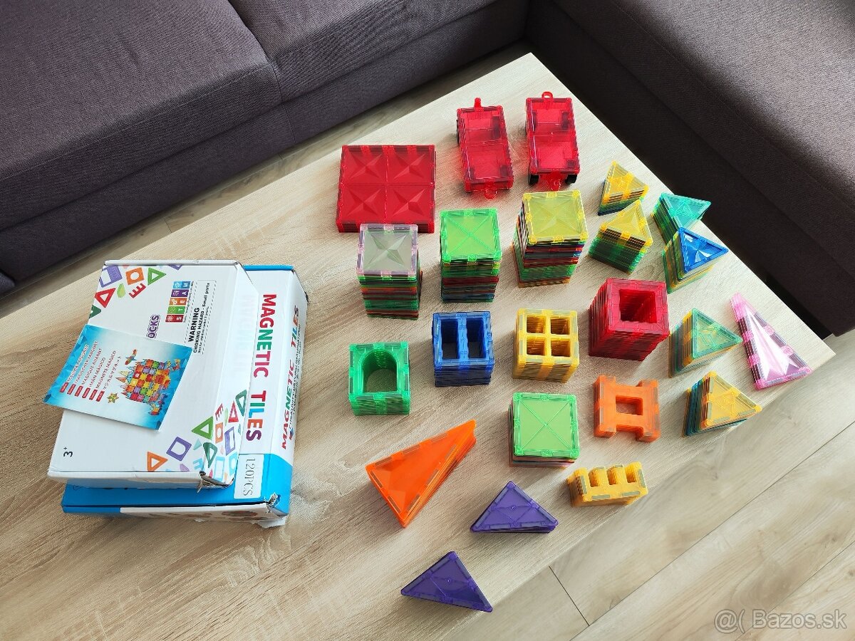 Magnetická stavebnica - 168 PSC (2 balenia)