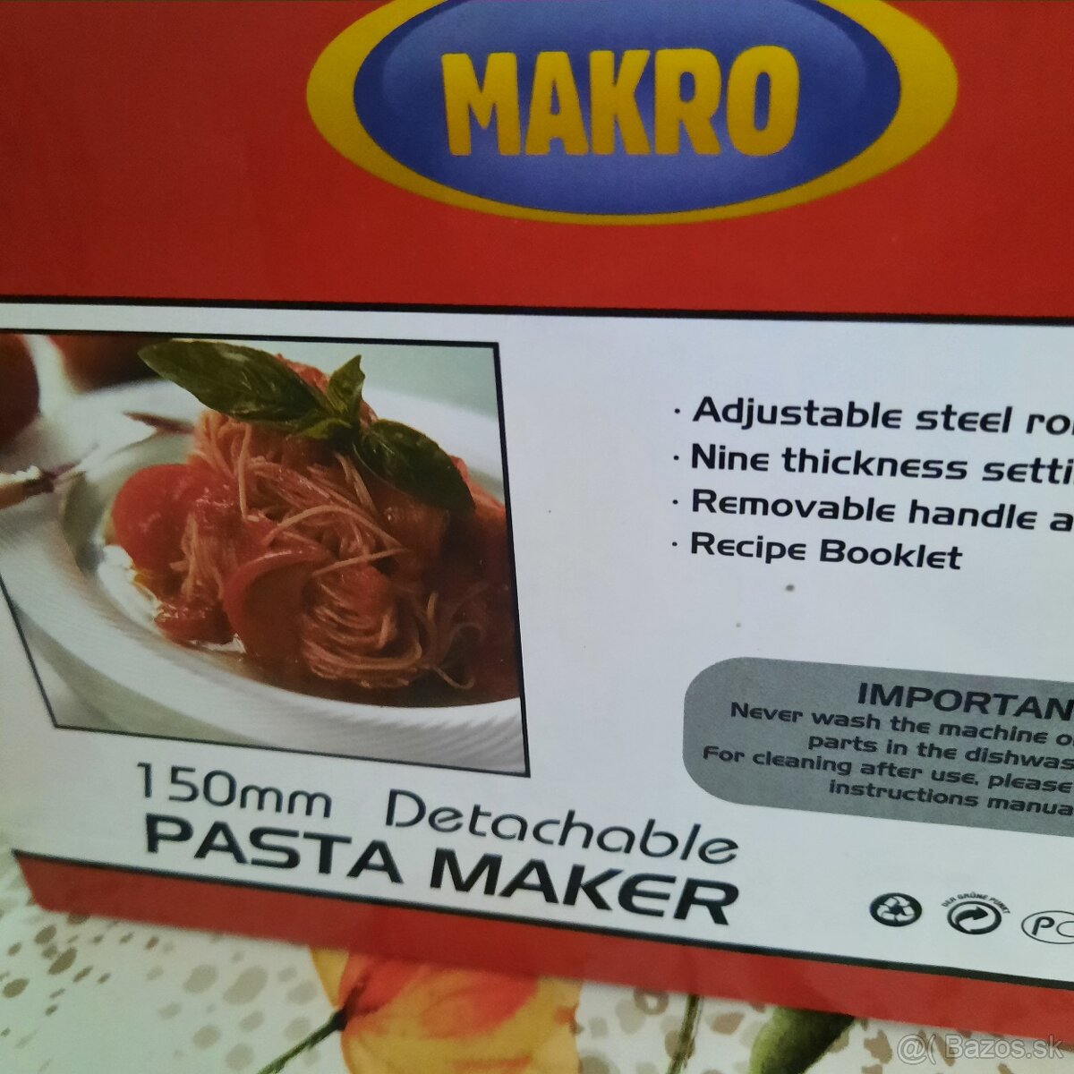 stroj a výrobu cestovín - Pasta Marker - nerez