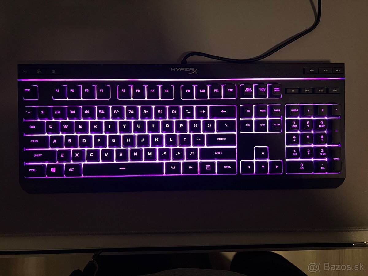 Predám špičkovú hernú klávesnicu HyperX Alloy Core RGB