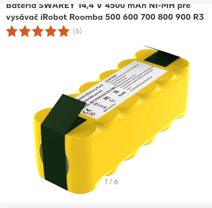 Bateria Irobot Roomba 14.4V 500 600 700 800 900 R3