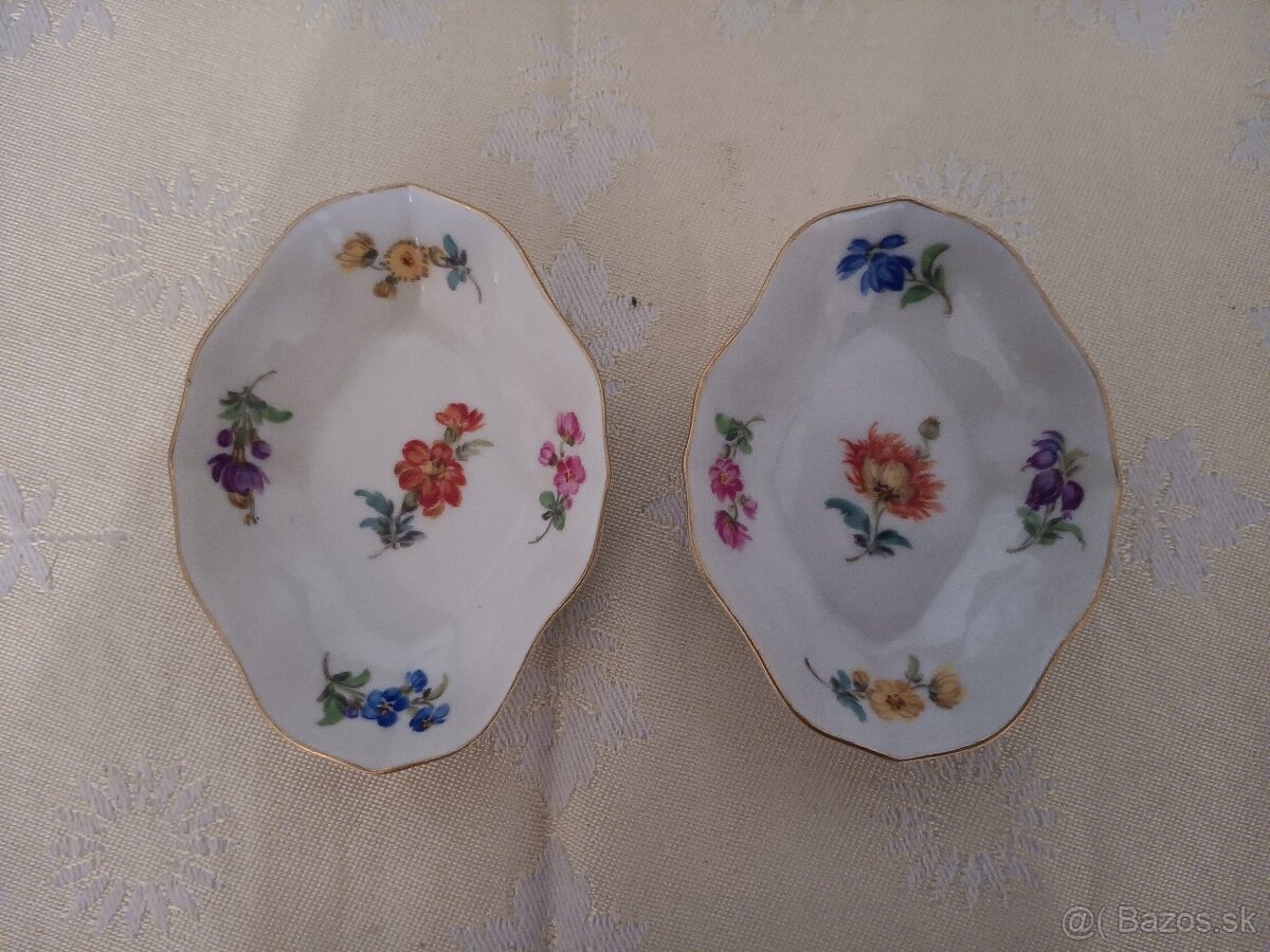 Míšeň, Meissen - porcelánové mističky