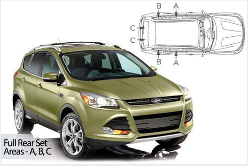 Protislnečné clony Ford KUGA (TOP zľava)