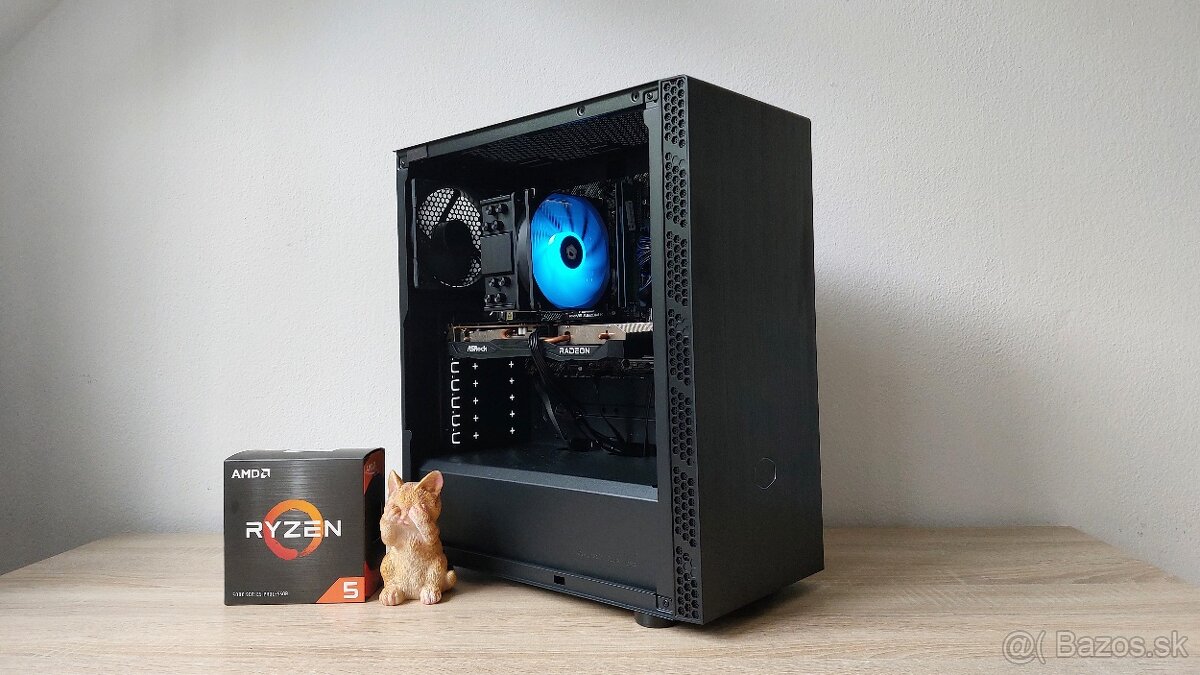 Herný pc 6jadro Ryzen 5 5500 3,60ghz/NVME/RX6600 8GB