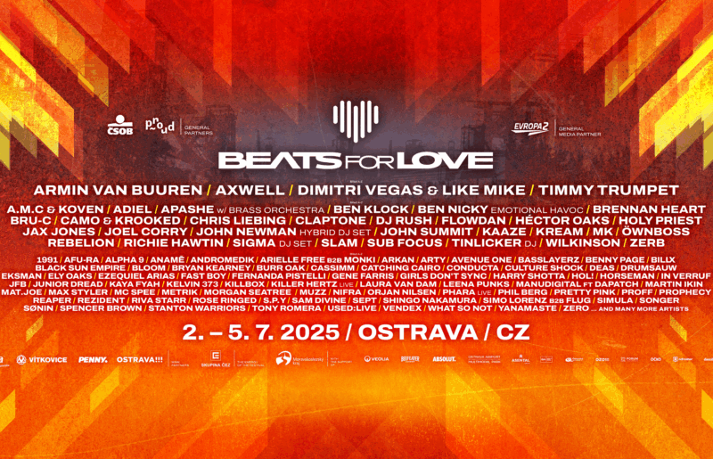 Beats for love 2025 - 5 VIP vstupeniek