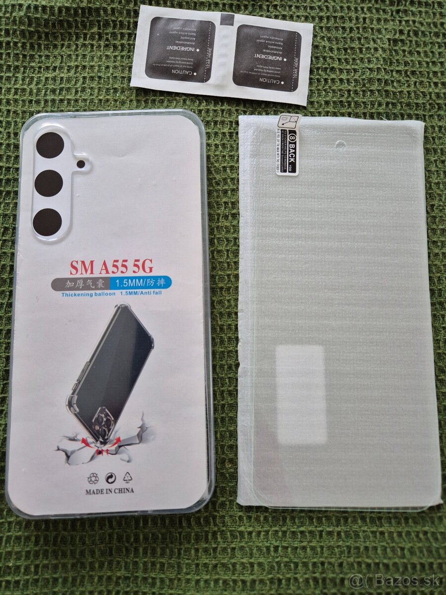 Sklo + obal na SAMSUNG GALAXY A55 5G