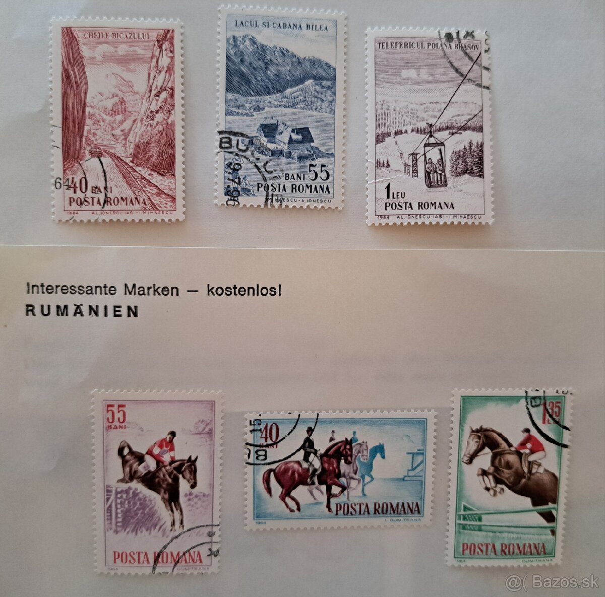 Známky - Hory+Koňe, Rumùnsko