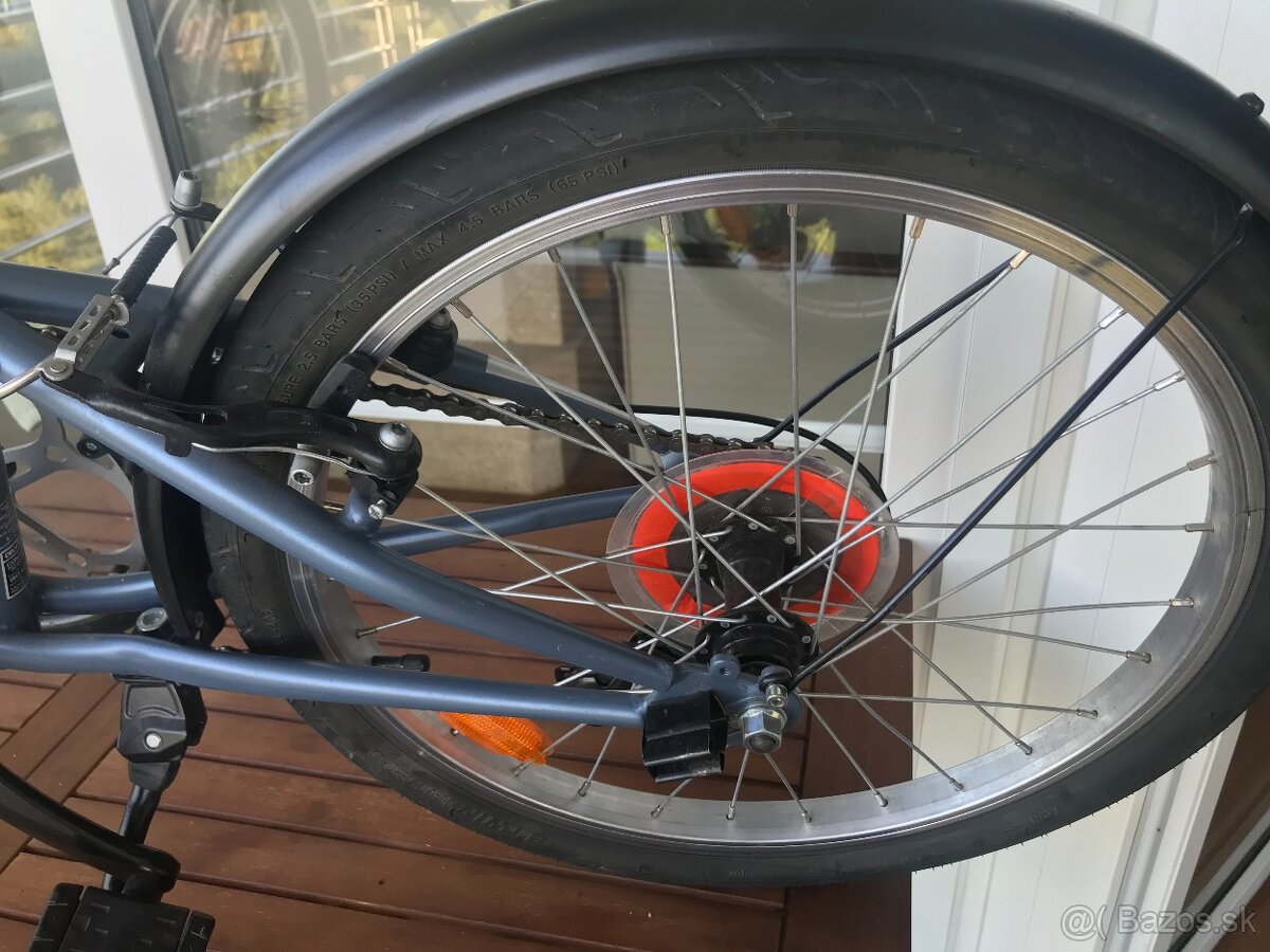 Skladací bicykel TILT 120 sivý