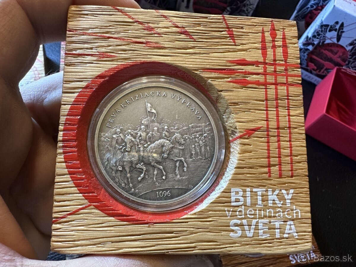 STRIEBORNÁ MINCA Bitky v dejinách sveta (Kremnica)