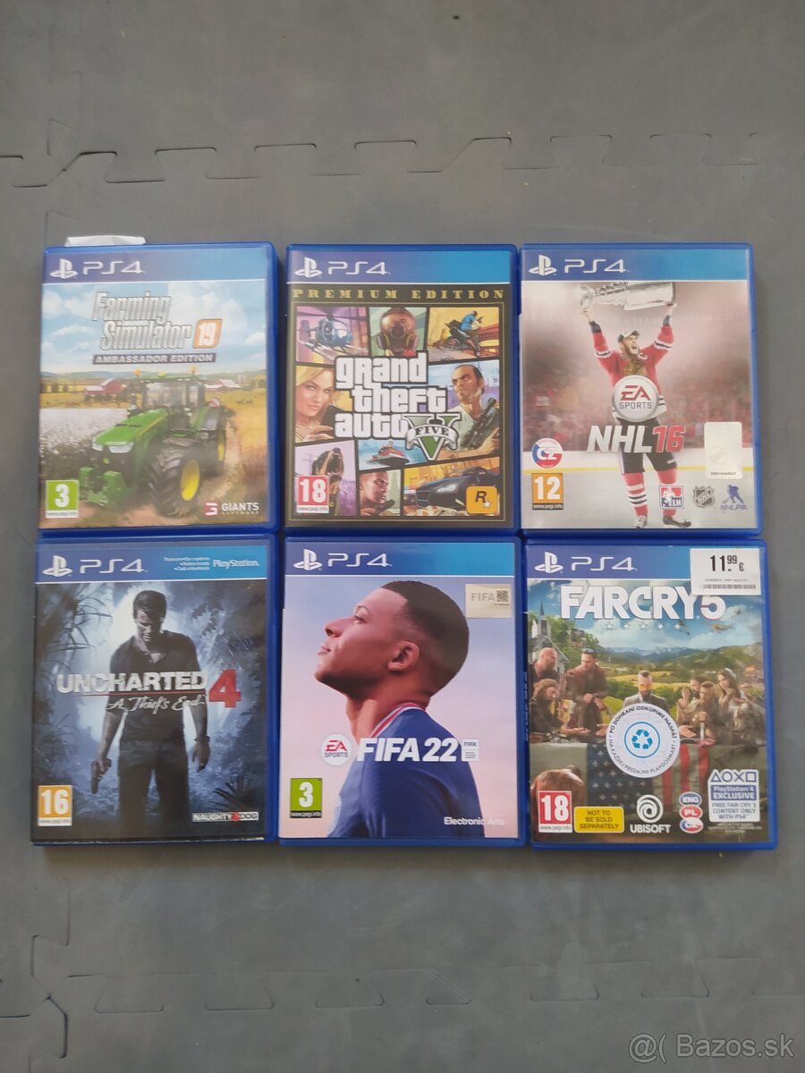 Predam playstation 4 s hrami