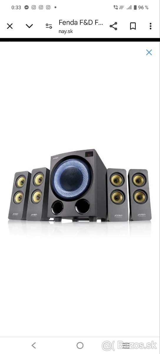 Fenda f7700x 4.1 bluethoot system