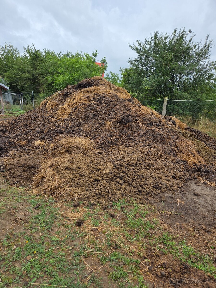 Darujem konský hnoj za odvoz