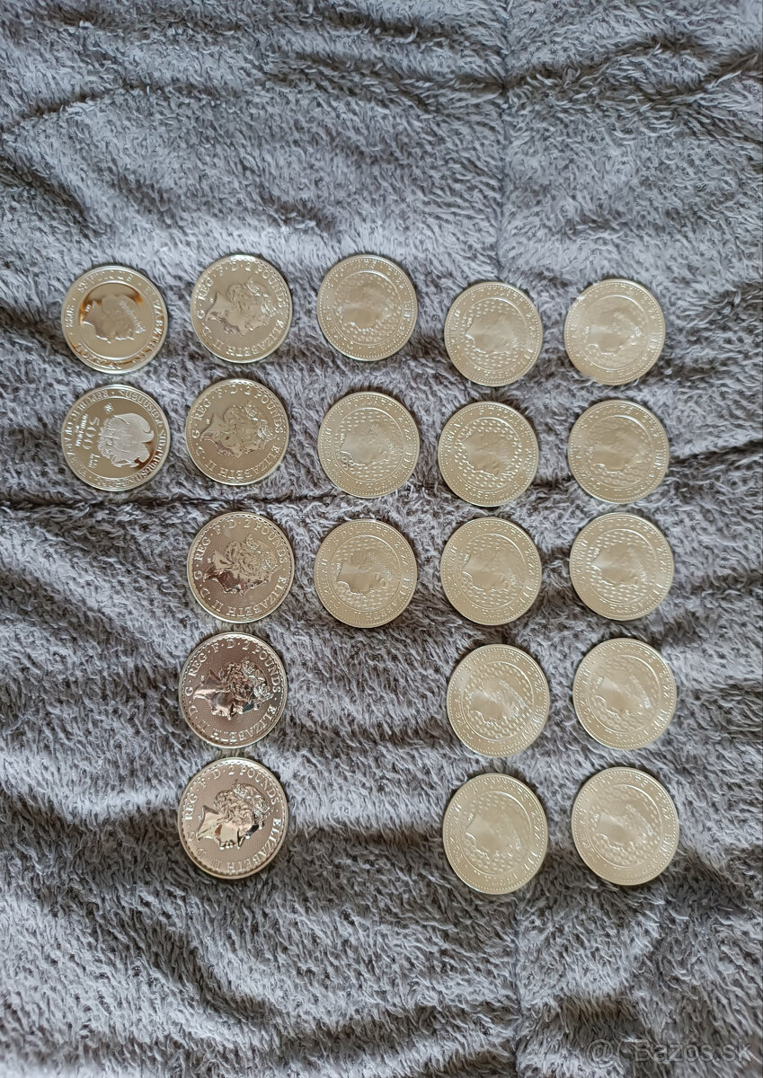 Predám zberateľské strieborné mince 1OZ za aktuálnu cenu AG