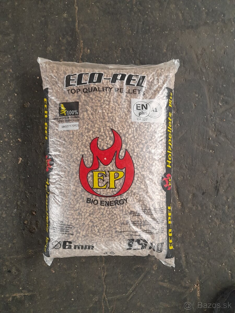 predam pelety/peletky borovicove ENplus A1