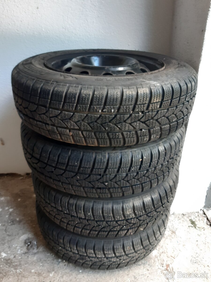 175/70 r14 zimné pneu 6mm na diskoch pre hyundai, kia, atď..