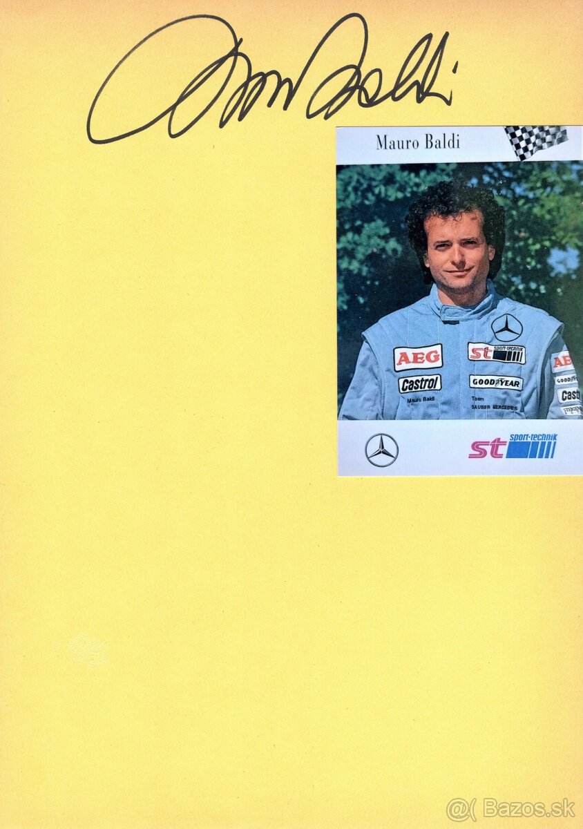 Mauro Baldi originální autogram