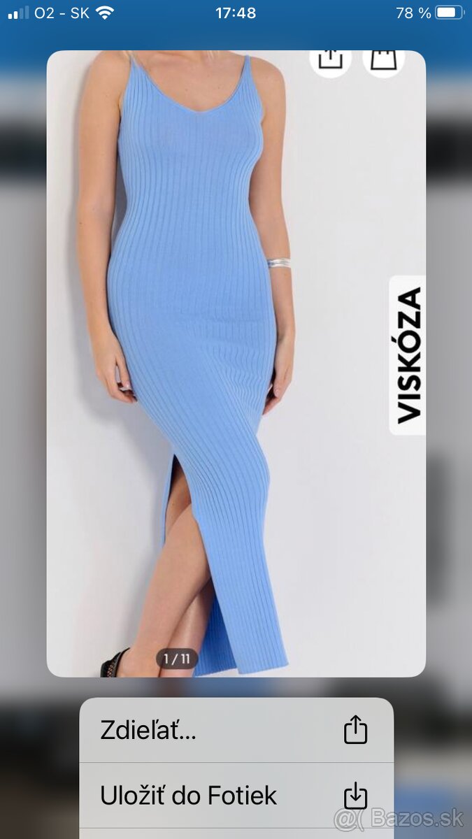 ——————-Nové bledomodré šaty, S/36, 10 E—————
