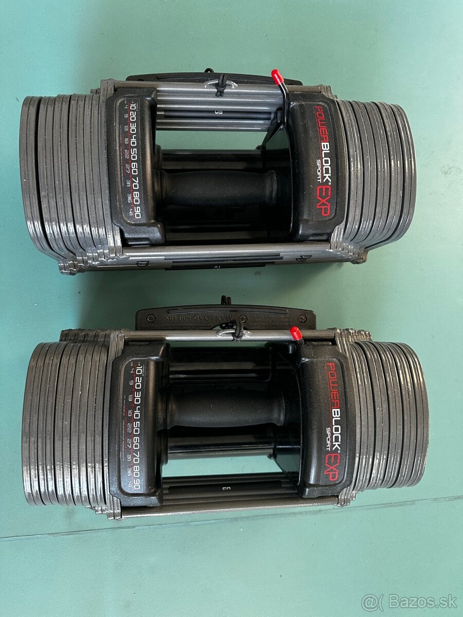 PowerBlock Nastaviteľné činky Sport EXP, Set 5 - 70
