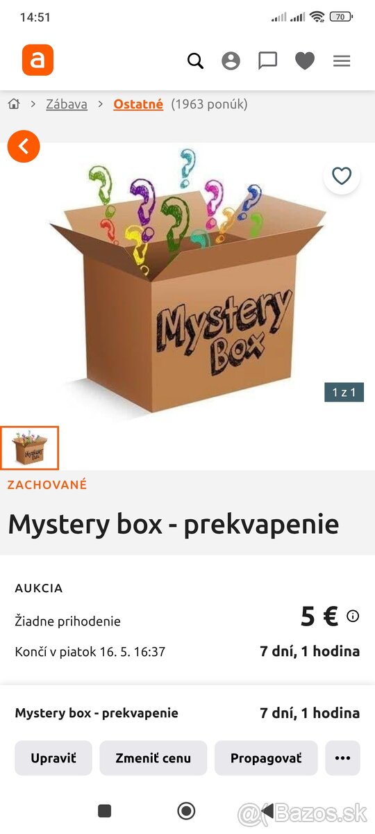 Mystery box - prekvapenie
