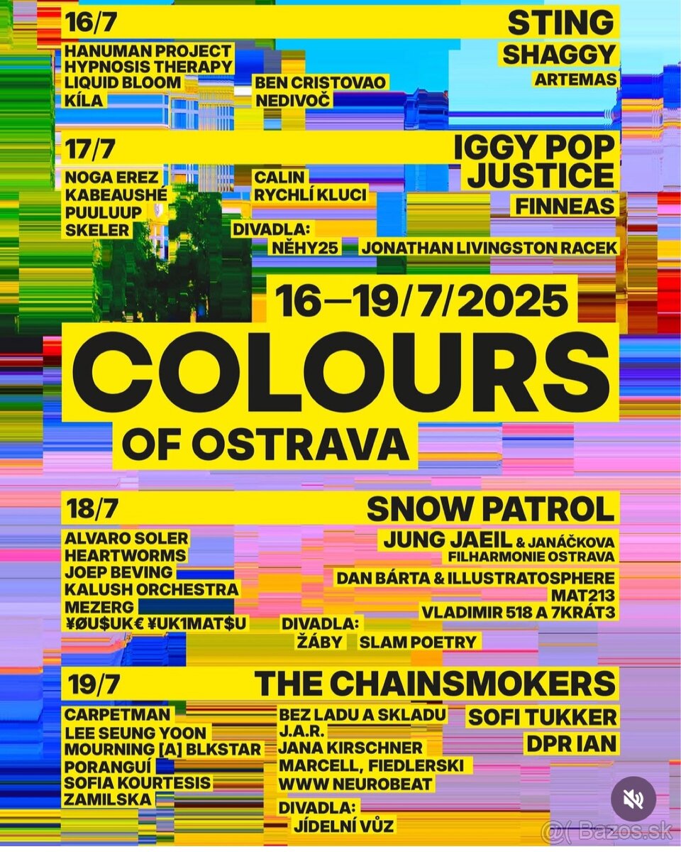 Lístky na Colours of Ostrava