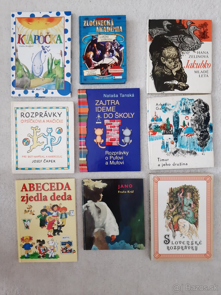 Detské knižky RÔZNE, JEDNOTLIVÉ TITULY v popise