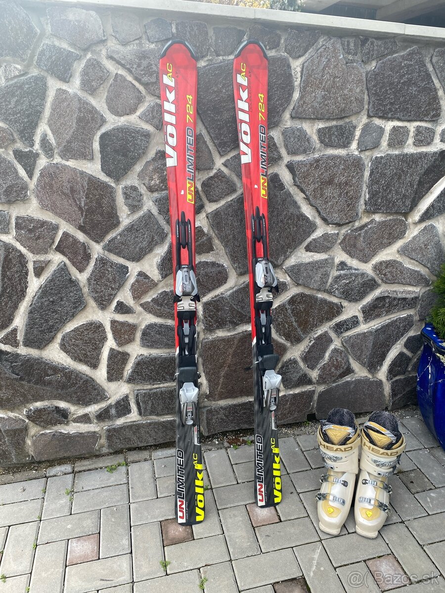 Lyže Völkl Doublegrip LT + Lyžiarky HEAD