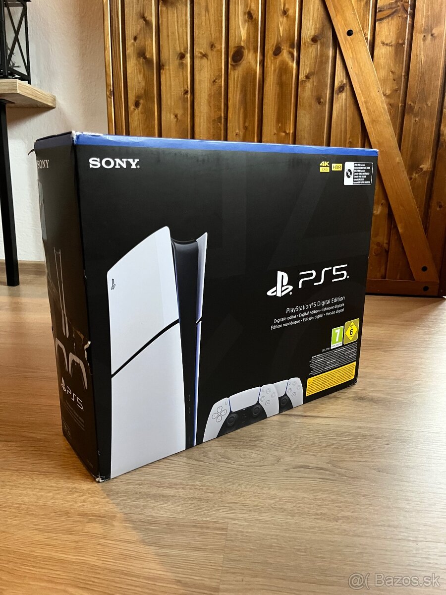 PlayStation 5 (PS5) Digital Edition – 2x ovládač – Top stav