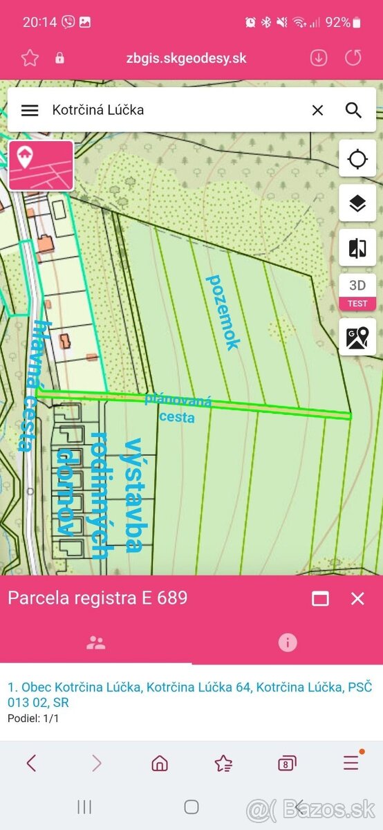 Kotrčiná Lúčka 3906m2