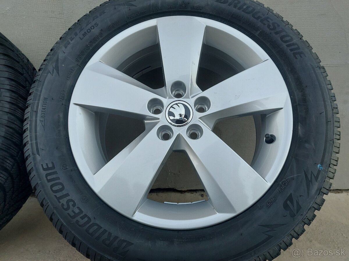 6Jx16 5x100 ET35 - NOVÉ disky original ŠKODA model NANUQ