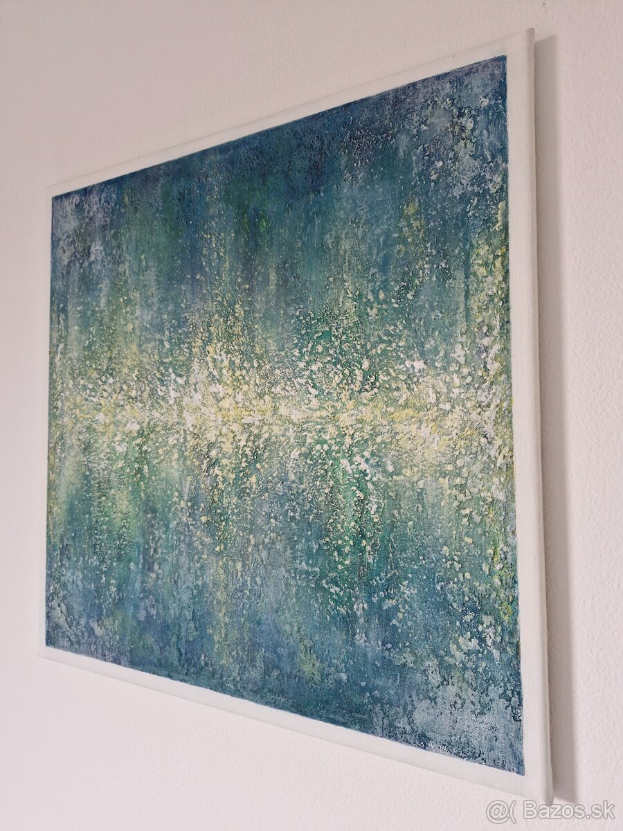 Abstraktný obraz štrukturovaný 60x60 cm L