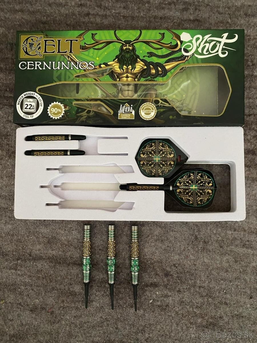 Softové šípky - Shot - Celt Cernunnos - 90 % Volfrám