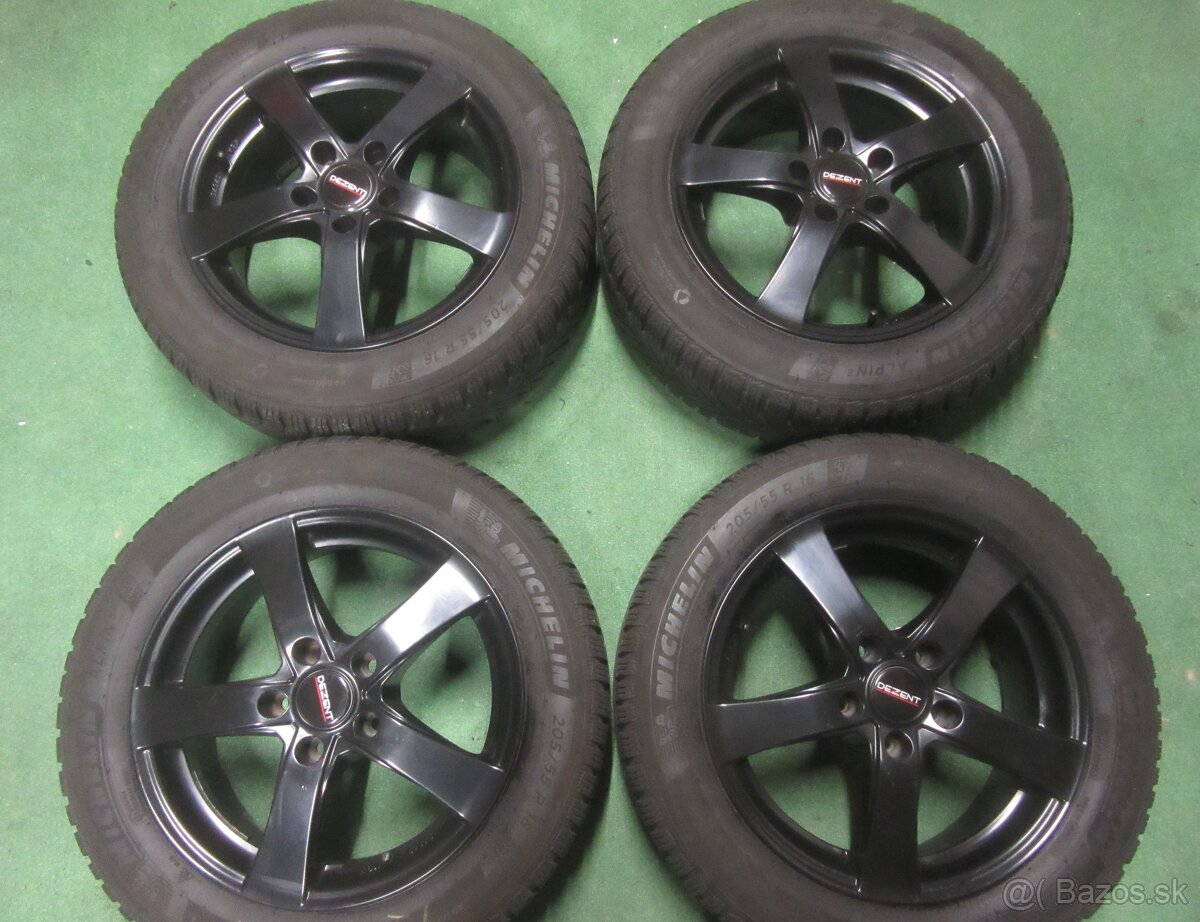 R16 Zimná sada DEZENT rozteč 5x112 205/55R16 MICHELIN