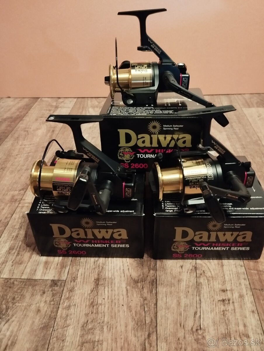 3x daiwa whisker ss2600 tournament