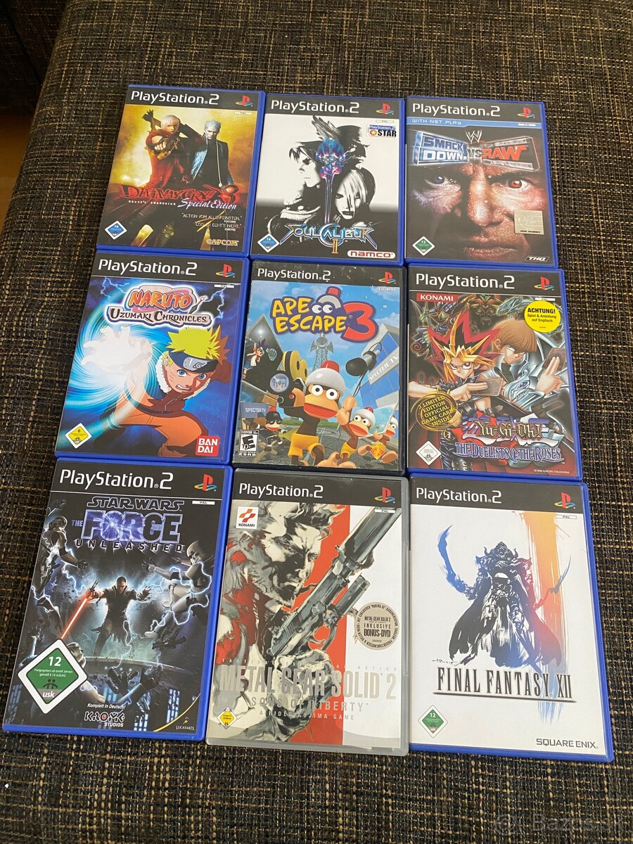 Playstation 2 hry zbierka 9ks Ps2 hry top stav