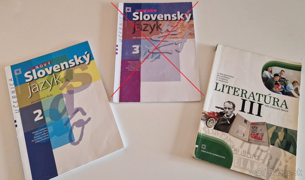 Učebnice Slovenský Jazyk 2. ročnik a Literatúra 3. ročnik SŠ