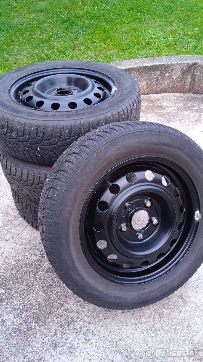 Predám 4 plechové disky R15 / 5x114,3 / ET47