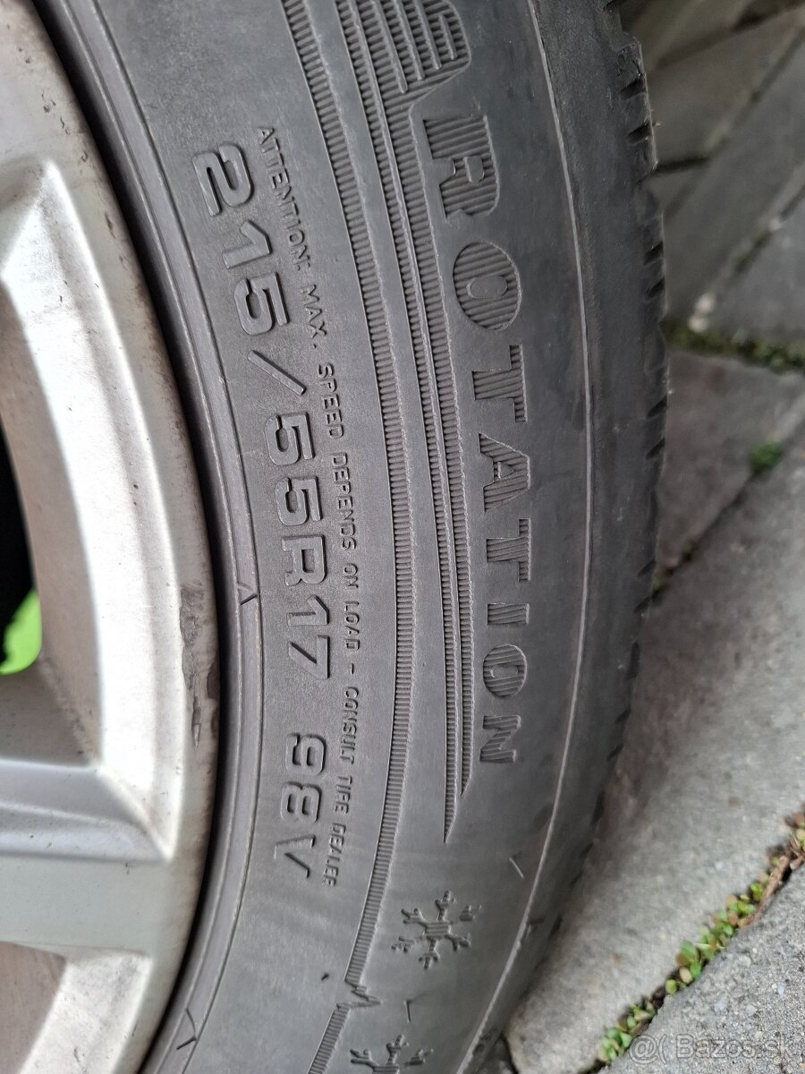 215/55 r17 zimne Dunlop wintersport 5