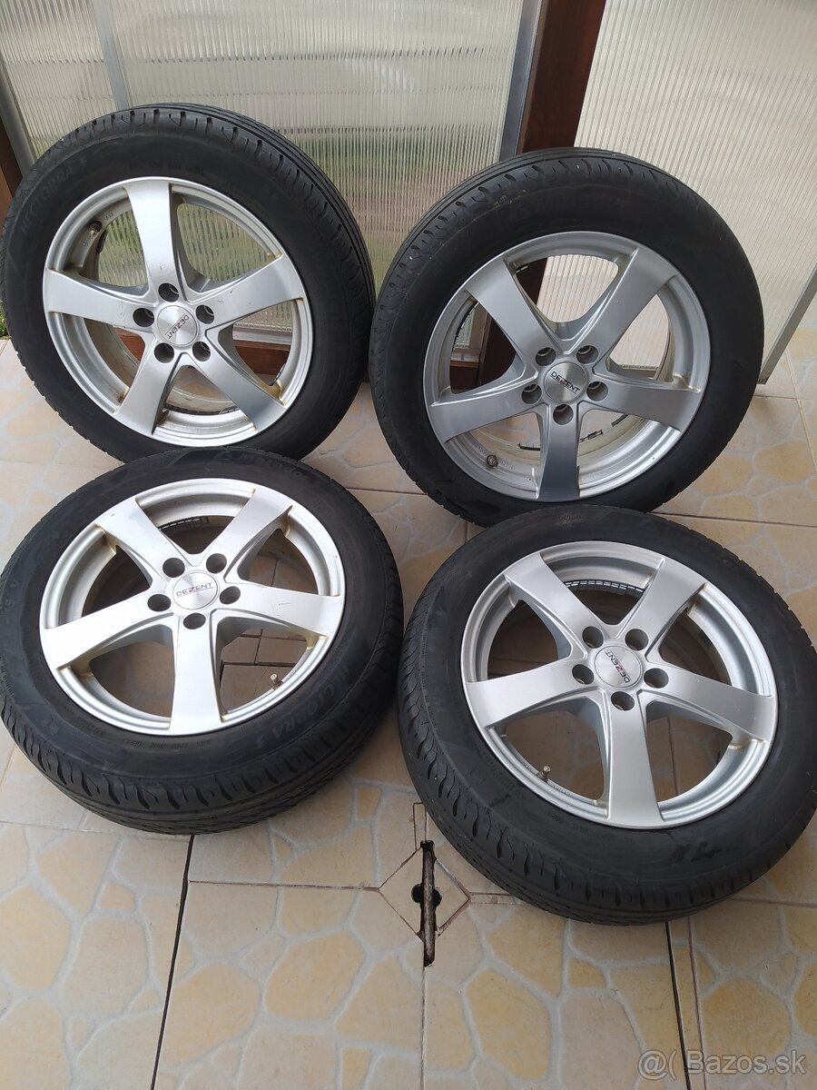 Letná sada kolesá + gumy 195/50 R15 (5x100)