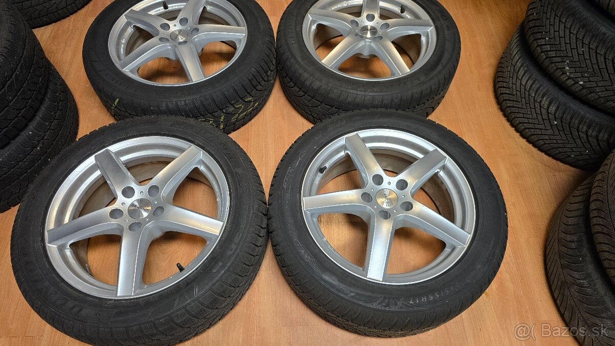 Predam elektrony 5x112 R17 a zimne gumy