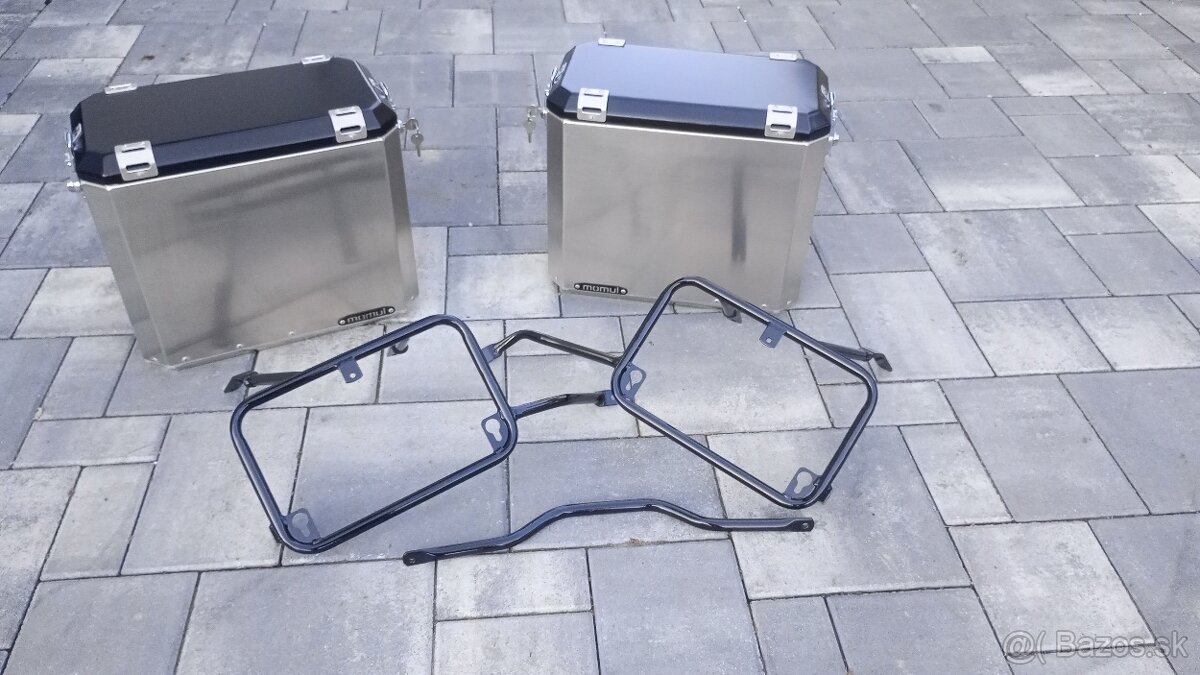 Suzuki Vstrom 650 hliníkové kufre + nosiče