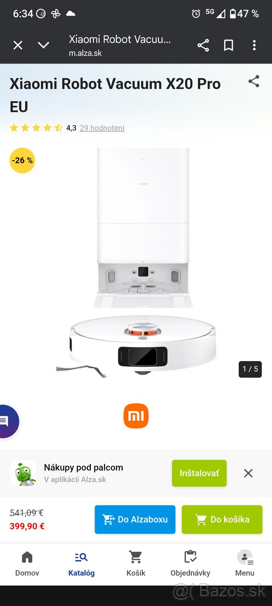 Xiaomi robot vacuum x20 +