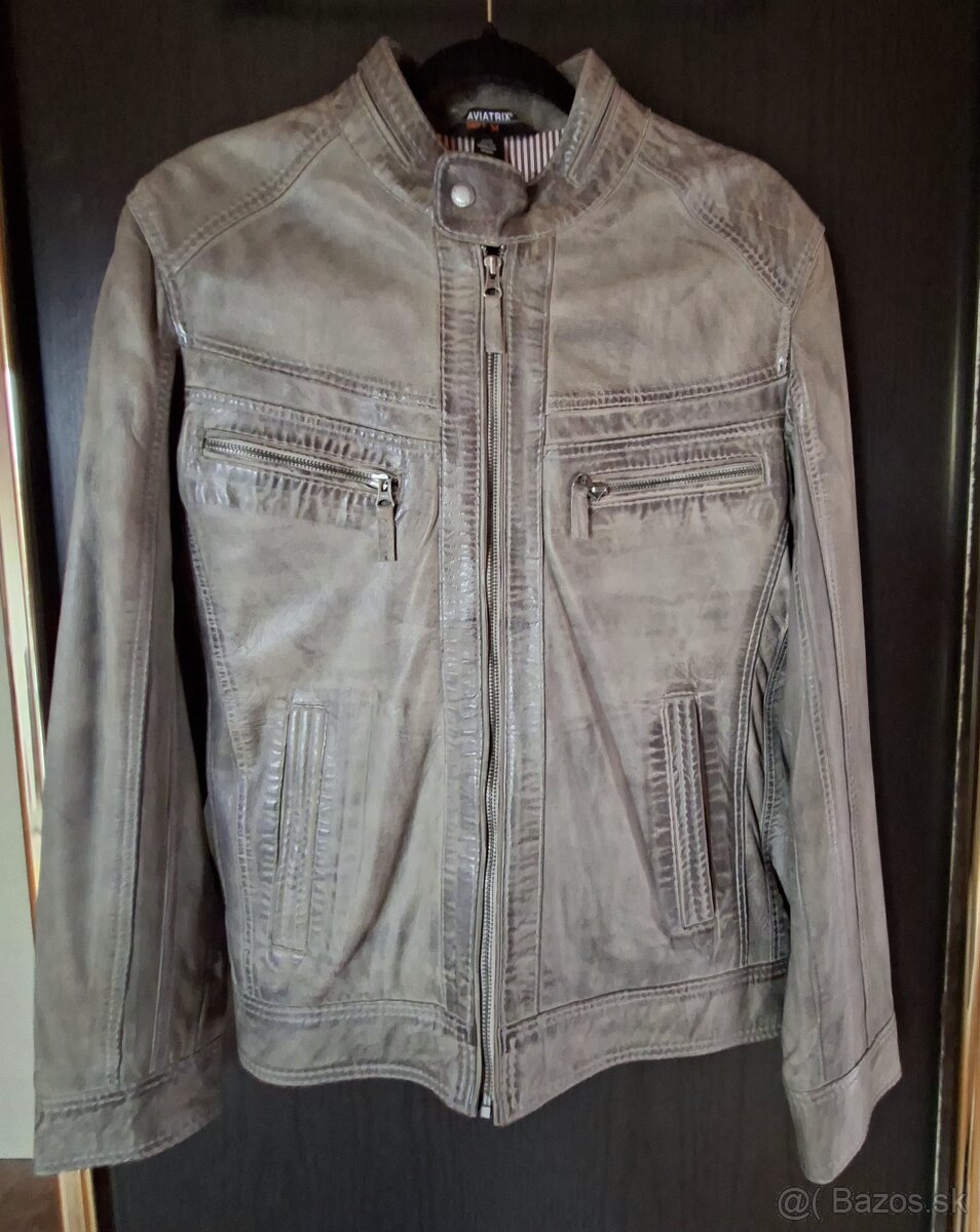 Pánska kožená bunda AVIATRIX