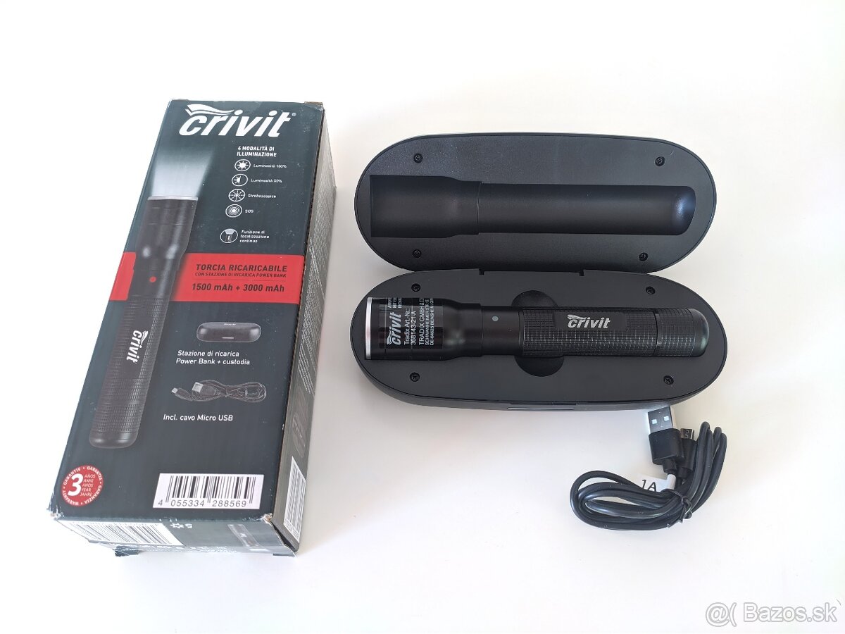 Nabíjačná baterka Crivit